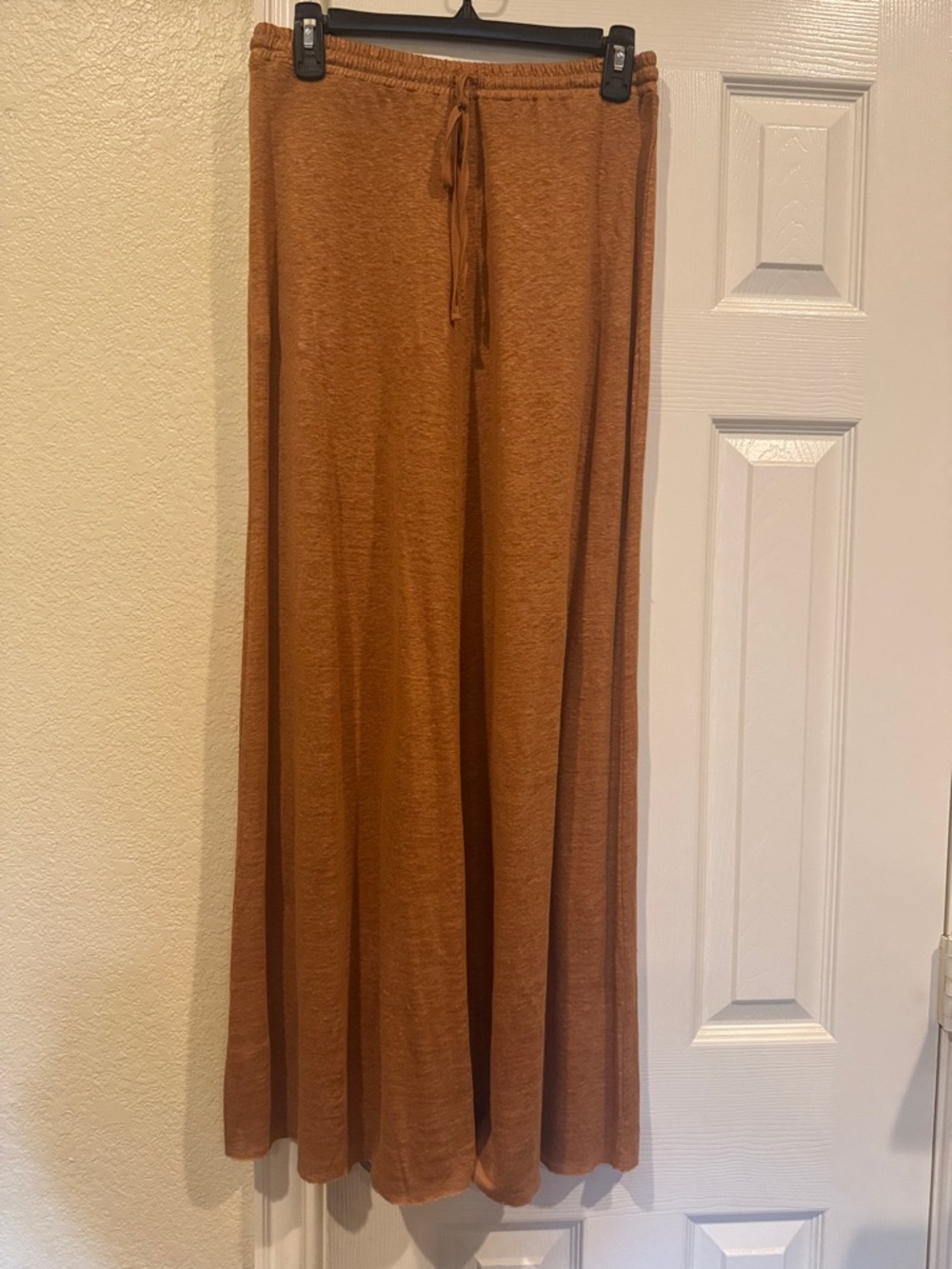 Zara Maxi Skirt in Rust Brown